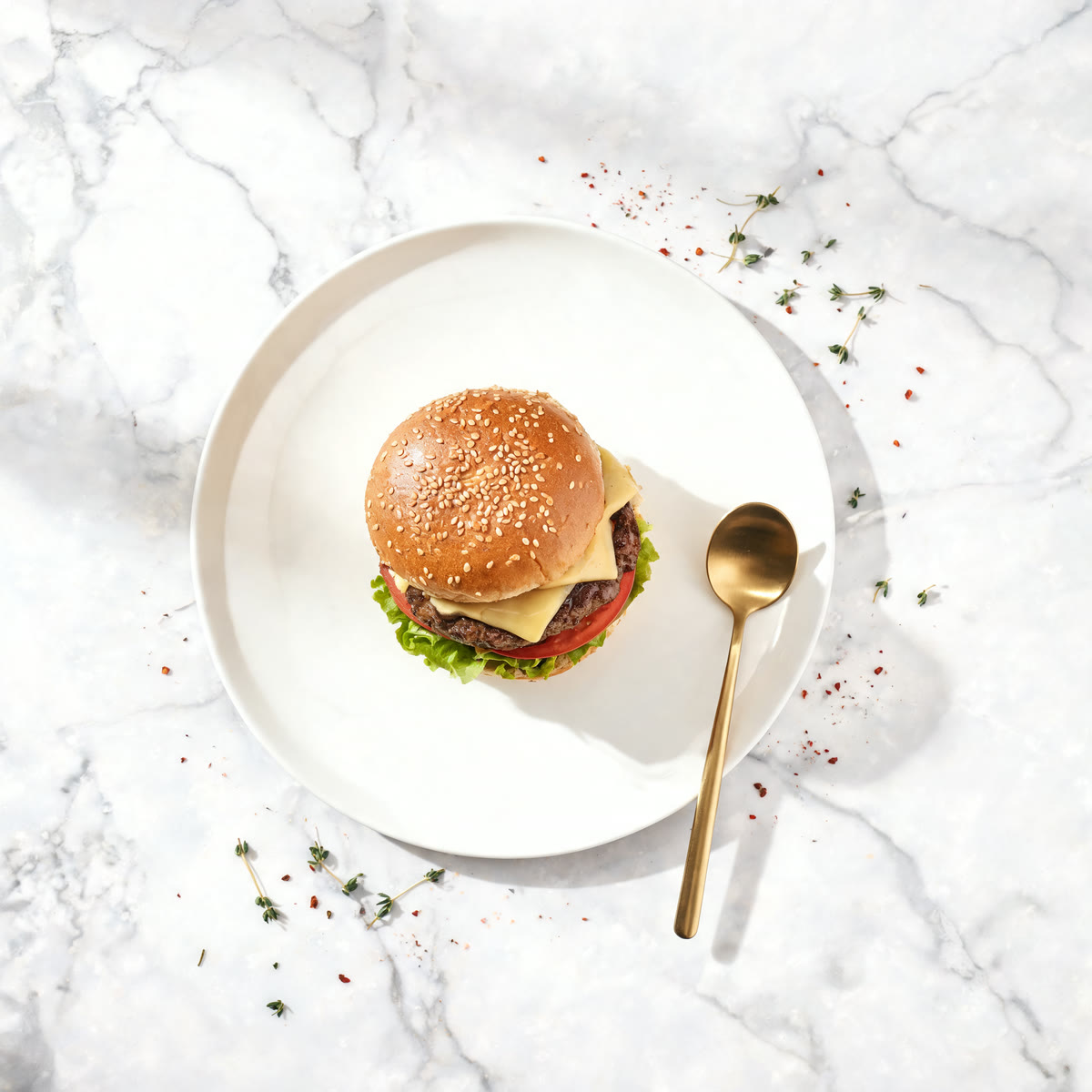 Hausgemachter Cheeseburger