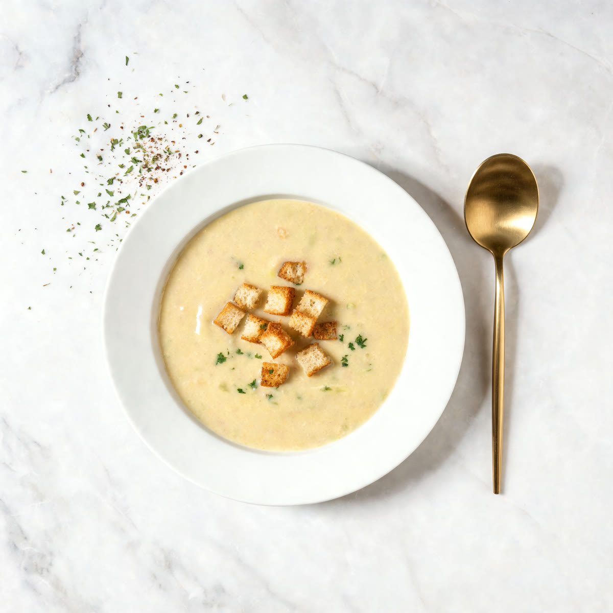 Knoblauchcremesuppe